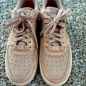 Gently Used Pink Nike Air Force Ones (Size 7)
